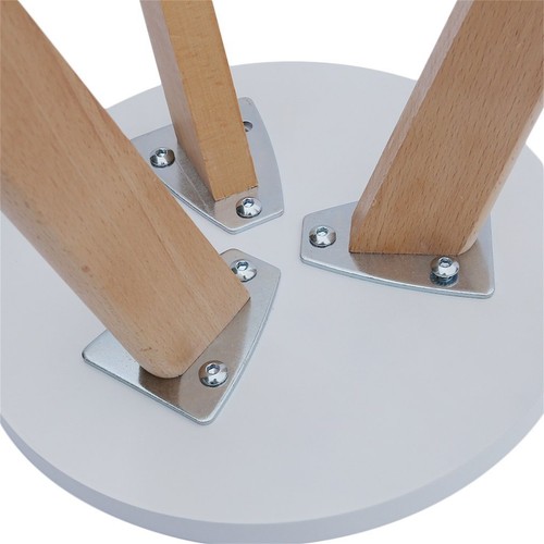 3pcs Nest Round Table Classic Coffee Side Desk Solid Oak Leg For Living Room SY - Picture 3 of 13