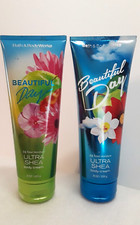 Bath  Body Works Beautiful Day 24hr Moisture Ultra Shea Creams x2  8oz Each