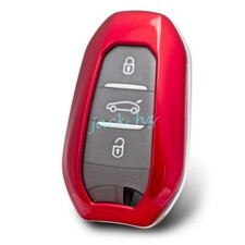 Smart Car Key Fob Cover Case For Peugeot 308 508 Citroen C3 C5 Aircross C4 Red Smart Car Key Fob Cover Case For Peugeot 308 508 Citroen C3 C5 Aircross C4 Red