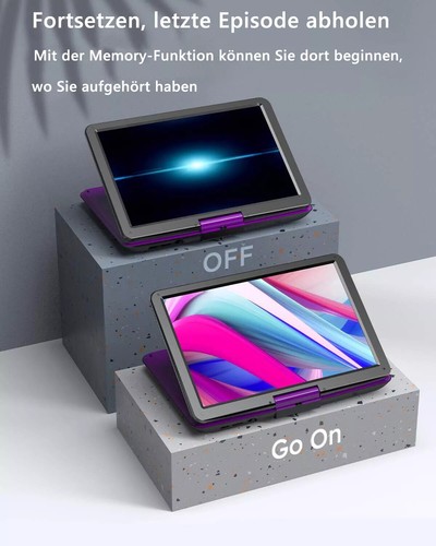 BOIFUN 17 Zoll Tragbarer DVD-Player mit Akku 15,6-Zoll TFT LCD für USB/SD-Karte - Bild 5 von 10