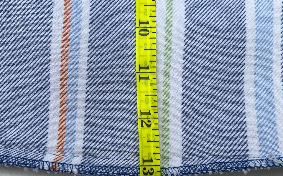 Pottery Barn Kids REVESTIMIENTO GRANDE A RAYAS AZUL PARA CESTAS 13” X 10” Foto 4 de 4