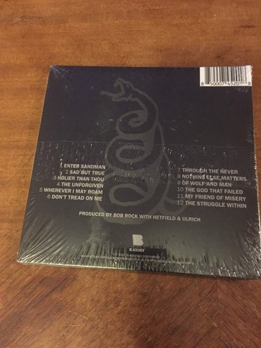METALLICA- BLACK ALBUM- CD- NEW- SEALED - Picture 2 of 2