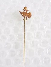 lENTON BICYCLE HUB MASCOT STICK PIN ANTIQUE VINTAGE ADVERTISING JEWELRY neocurio