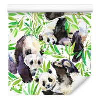 10M Vlies Tapeten Rollen Kinderzimmer Tiere Pandas Pflanzen Aquarell Xxl 3661