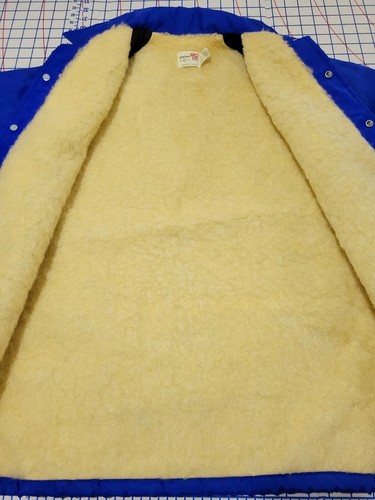 Chaqueta King Louie Pro Fit Vintage Forrada Sherpa Para Hombre Talla XS Color Azul Hecha en EE. UU. - Imagen 3 de 14