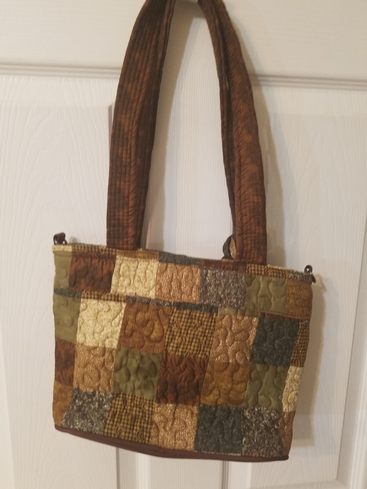 Donna Sharp Patchwork Quilted Messenger Shoulder … - image 2