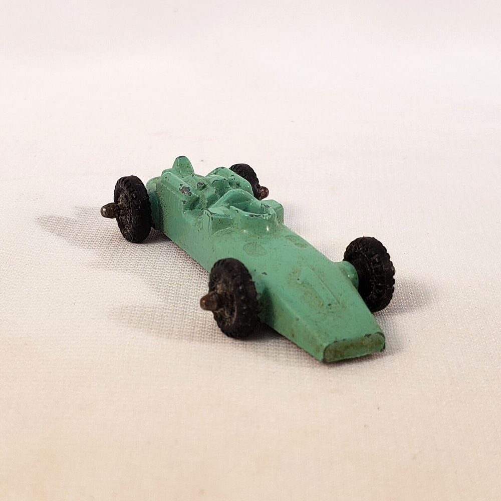Vintage 1950s Green Midgetoy Toy Indy Race Car Diecast Metal Miniature