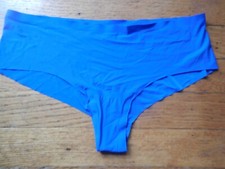 DKNY NEARLY NUDE WOMEN'S PANTY BRIEF w/SPANDEX; ROYAL BLUE; MEDIUM; RETAIL 13