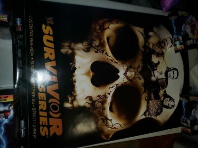 WWE Promo Pay-per-view poster 27x39 rolled, Survivor Series John Cena Skull