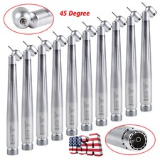 45 Degree Dental Surgical High Speed Handpiece Push Button Single Spray 2-Holes