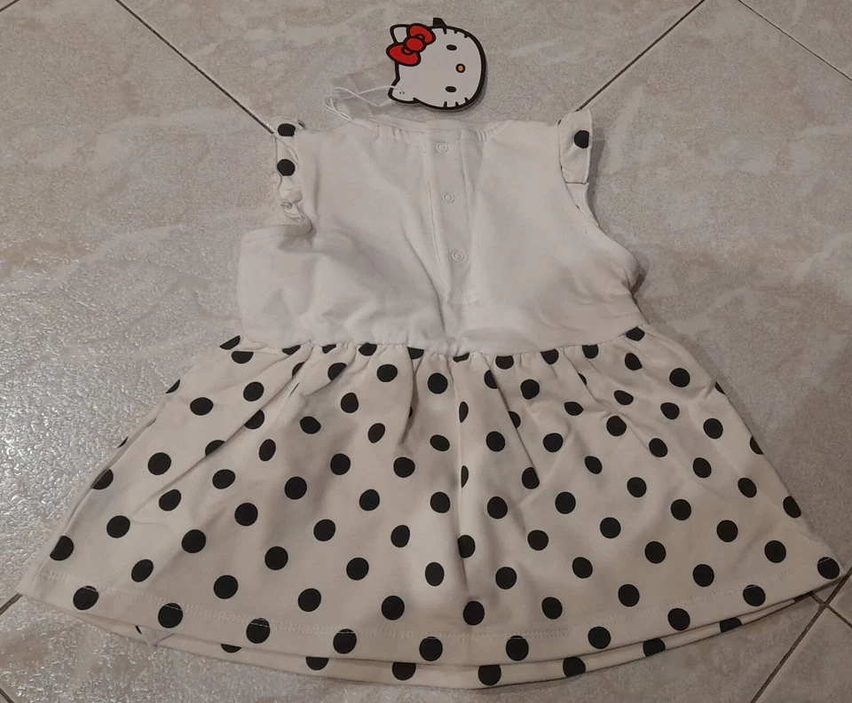 Vestitino vestito bimba bambina Taglia 3/6 mesi Hello kitty 95% cotone nuovo - Imagen 2 de 3