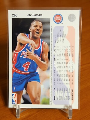 Joe Dumars And Michael Jordan#268 Basketball Card 1992-93 Upper