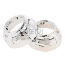Pair 3.0 Mini Bi-xenon Hid Projector Lens Shroud Headlight Shrouds Cover Chrome Pair 3.0 Mini Bi-xenon Hid Projector Lens Shroud Headlight Shrouds Cover Chrome