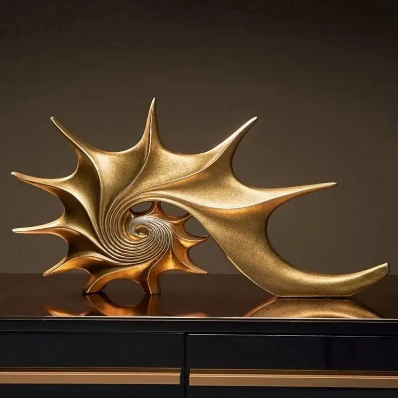 Elegante estatuilla caracola de inspiración escandinava de mesa estatuilla de jardín decoración arte Foto 2 de 4