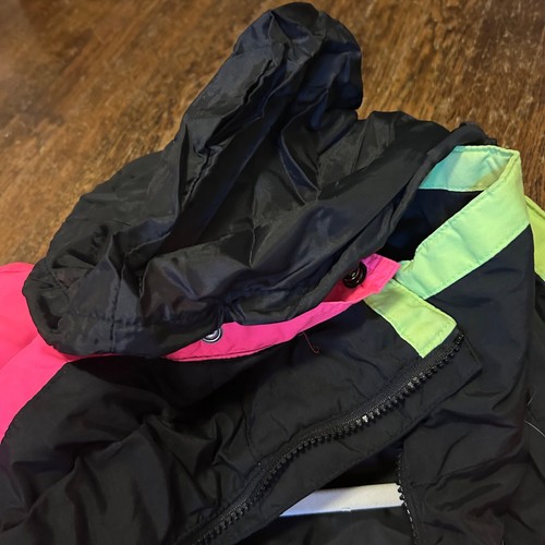 Women’s Vintage Neon Sub Zero Ski Jacket Size L - Picture 7 of 11