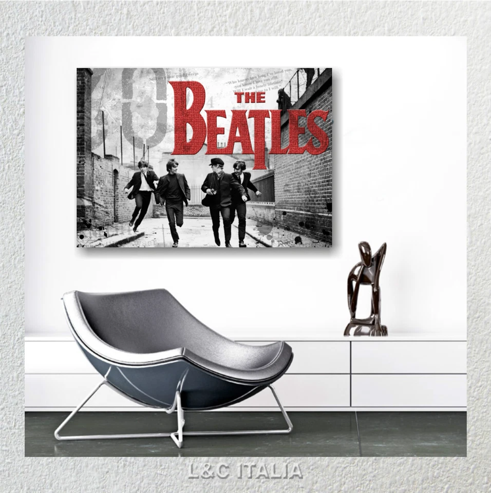 ITALIAQUADRI The Beatles 9 QUADRO INTELAIATO MODERNO STAMPA SU TELA ASTRATTO ARREDAMENTO