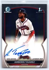 2023 BOWMAN BASEBALL 1ST BASE AUTOGRAPH #CPA-AT AMBIORIS TAVAREZ BRAVES