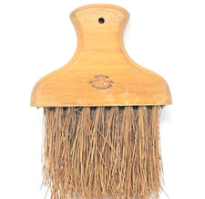 Vintage Oxco Whisk Broom Barber Grooming Clothing Brush Wood Handle READ