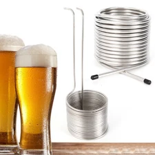 50' Brew Supply Stainless Steel Wort Chiller Cooling Coil Pipe Double Layer US