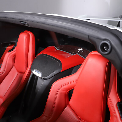 Red Interior Rear Speaker Upper Trim Cover Fits Corvette C8 Coupe