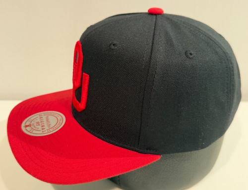 Oklahoma Sooners NCAA Mitchell & Ness Snapback Adjustable Hat Black/Red - Picture 2 of 8
