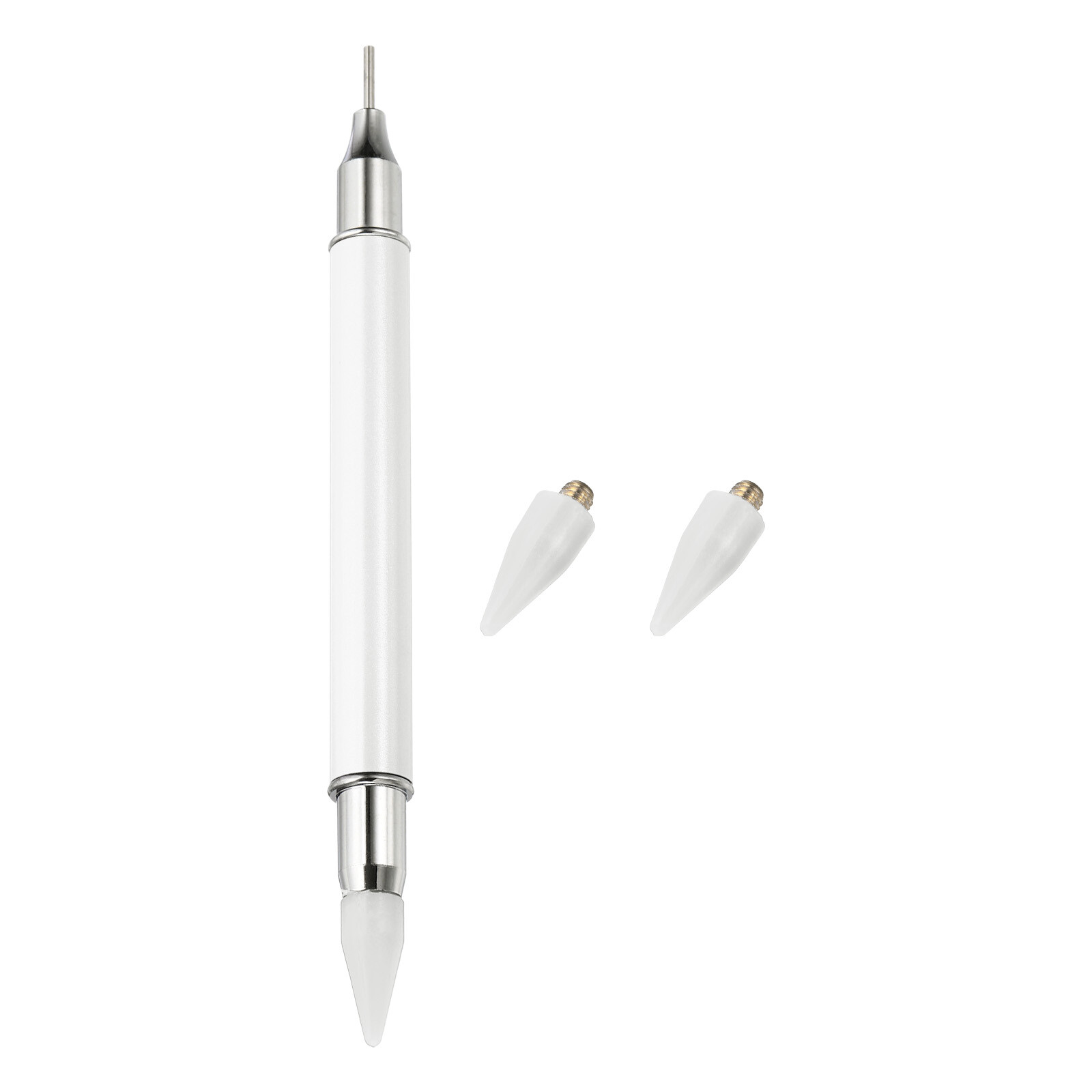 Double Heads Diamond Art Pen with 2Pcs Wax, Yellow