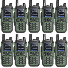 10X Baofeng UV-21 Pro V2 Walkie Talkie Long Range Tri-Band Transceiver Ham Radio