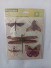 K&Company Deminsional Insects Bugs Flies Stickers