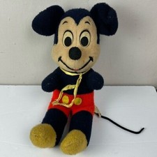 Vtg 50s/60s Mickey Mouse Plush Toy 19 in tall Florida Disney World stuffed