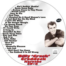CUSTOM KARAOKE BILLY 'CRASH' CRADDOCK 20 GREAT SONG cdg CD G HARD-TO-FIND RARE