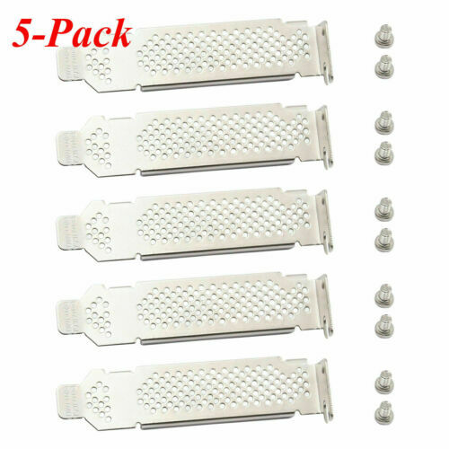 10 Pcs Low Profile Io Backplate Bracket IBM M1015 LSI 9260-8i 9211 HP - Foto 3