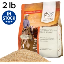 UltraCruz Equine Garlic Flakes Supplement for Horses, 2 lb (90 Day Supply)