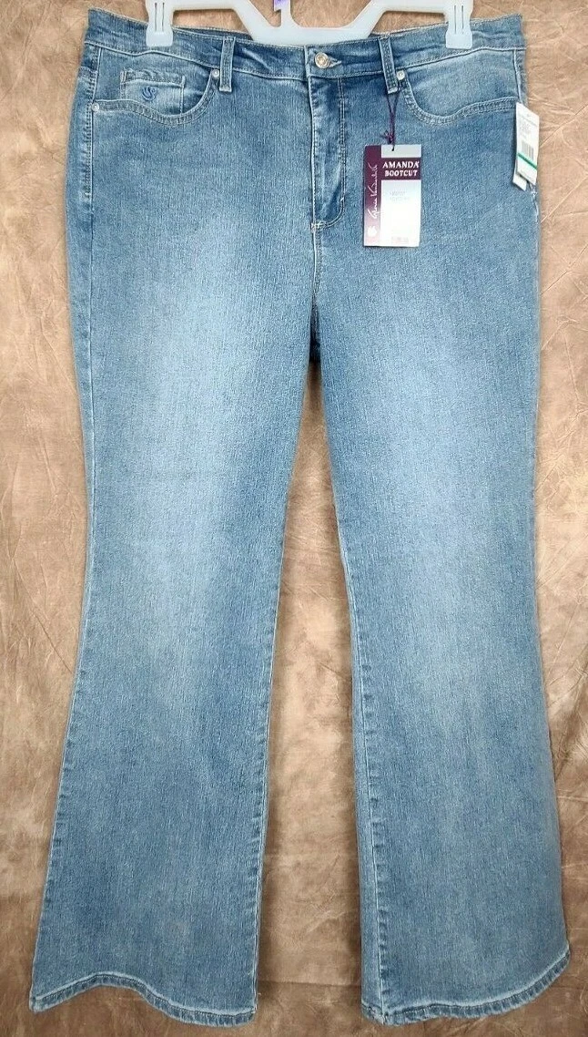 16 Average Gloria Vanderbilt Amanda Supreme Stretch Boot Cut Classic Jeans