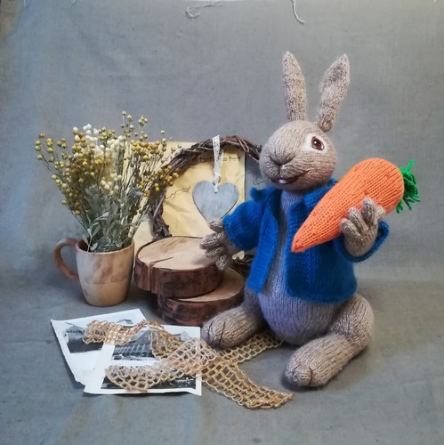 Toy Knitting patterns set of knit Sid, Peter rabbit Character collection - Picture 2 of 6
