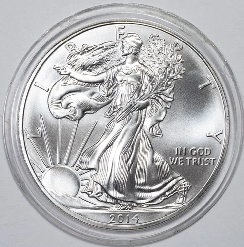 2014 American Silver Eagle 1oz .999 Silver Coin Gem BU Uncirculated