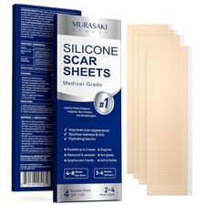 Silicone Scar Sheets for Surgical Scars - 4 Sheets 1.5    3   Medical Grade ...