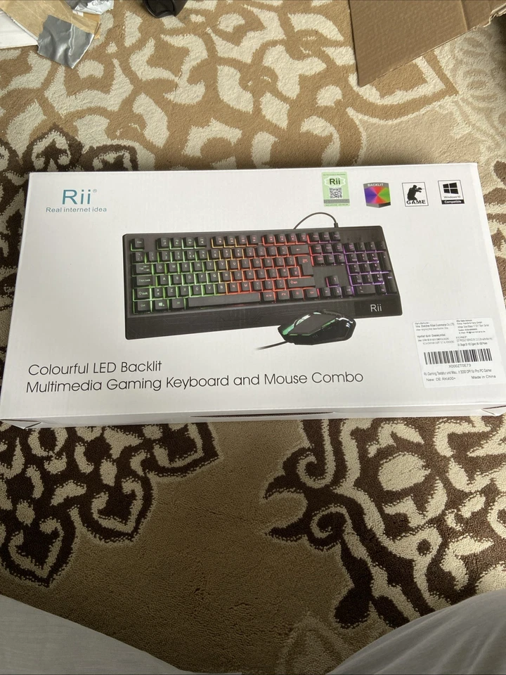 Colorfuel lED Backlit Multimedia Gaming Keyboard And Mouse Combo