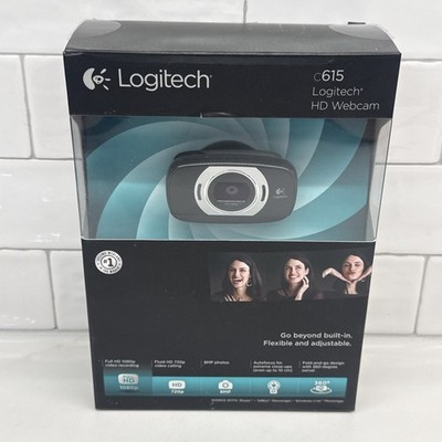 Logitech C615 Portable HD Webcam 1080p Autofocus Foldable Design USB Ships Fast