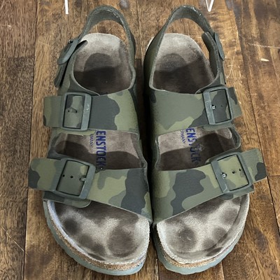 Birkenstock Sandals Milano Camo Green Mens 39 8 Men display picture 1