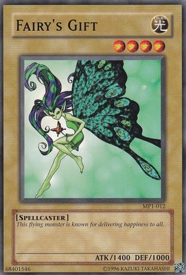 Yugioh- 1X Fairy's Gift - Common - Unlimited - MP1-012 - Near Mint