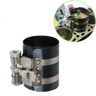 2 Stück 3 Zoll Kolbenring Kompressor Installateur Werkzeug, Stahl Ratschenband, Motor
