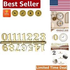 Elegant Gold Arabic Clock Numbers Kit - DIY Home Decor Replacement Set