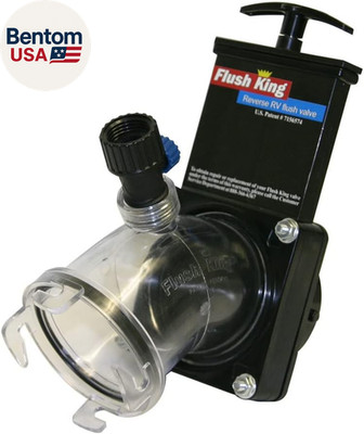 Flush King  45 Degree Reverse Flush Valve Attachment for RV, Camper, Trailer