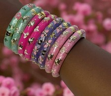 kids bracelet set of 2 Perfect Holiday Gift Dark Pink Set