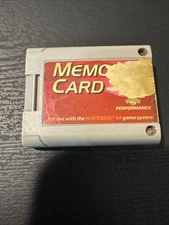 Memory Card Nintendo 64 N64 by Performance, Tested And Working