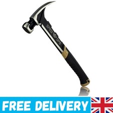 Professional 22oz Framing Hammer w/ Rip Claw & Magnetic Nail Starter - Black/Tan