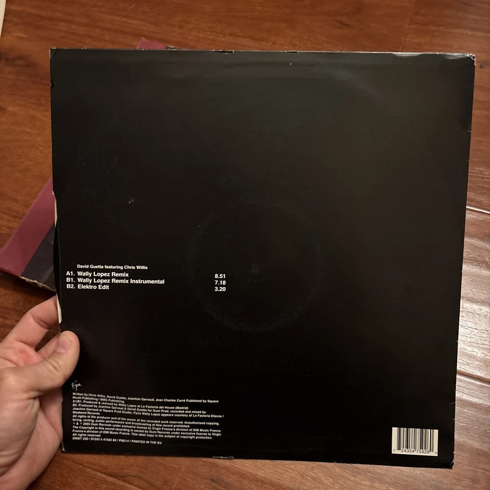 David Guetta Just A Little More Love 12” Vinyl Remixes, M-, NM Foto 2 de 4