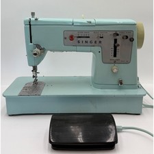 Vintage Singer 348 Sewing Machine Blue Metal ...