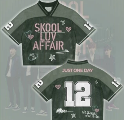 BTS SKOOL LUV AFFAIR JERSEY FOR ARMY ARIRANG CONCERT T-SHIRT BOY