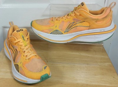 Li-Ning WuShi 5S 2.0 Orange Herren Laufschuhe Turnschuhe Größe 10